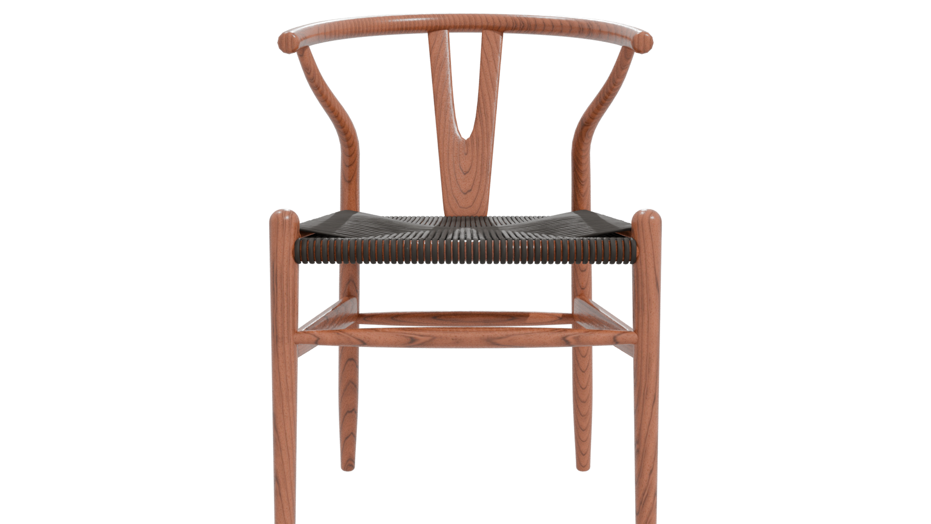 Stylish Wooden Dining Chair 3D Model - Professional 3D Model Render 11