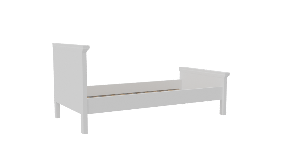 Elegant Bedroom Bed 3D Model - Professional 3D Model Render 7