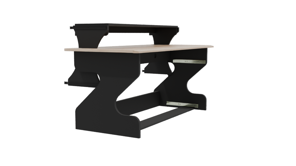 Stylish Modern Office Desk 3D - Professional 3D Model Render 9