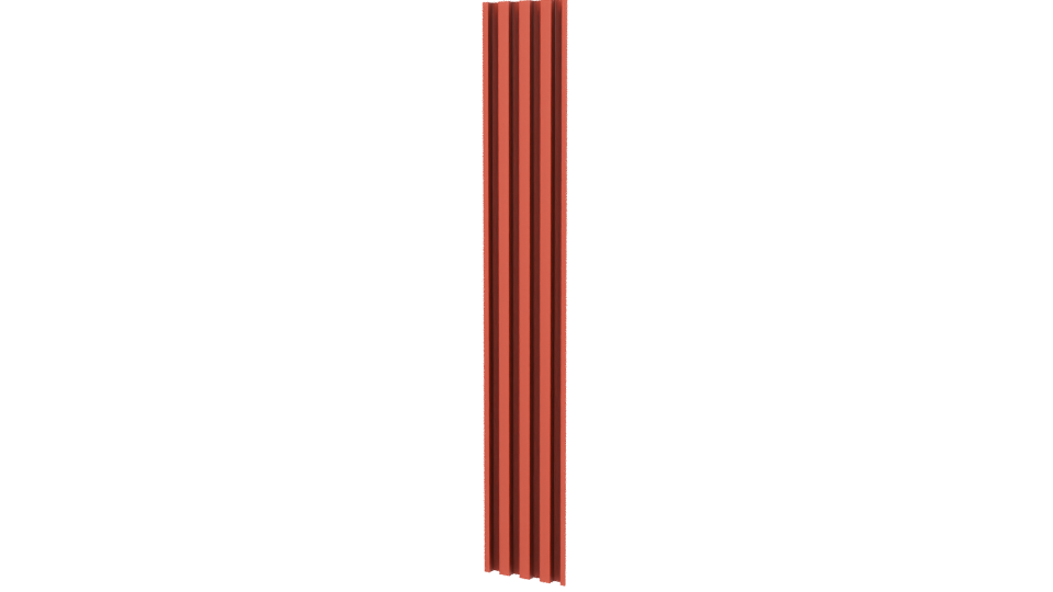 Stylish Vertical Wood Panel 3D - Professional 3D Model Render 12