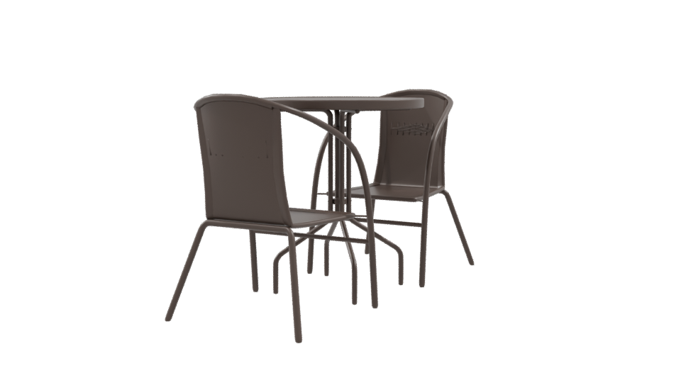 Stylish Outdoor Dining Set 3D - Professional 3D Model Render 9