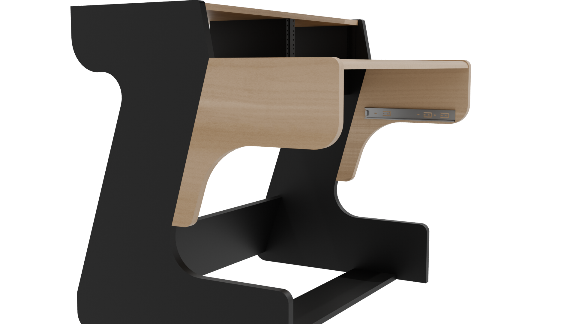 Multifunctional Office Desk Model - Professional 3D Model Render 9