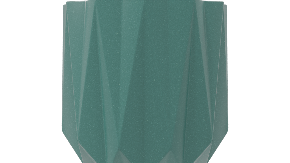 Stylized Geometric Planter 3D - Professional 3D Model Render 8