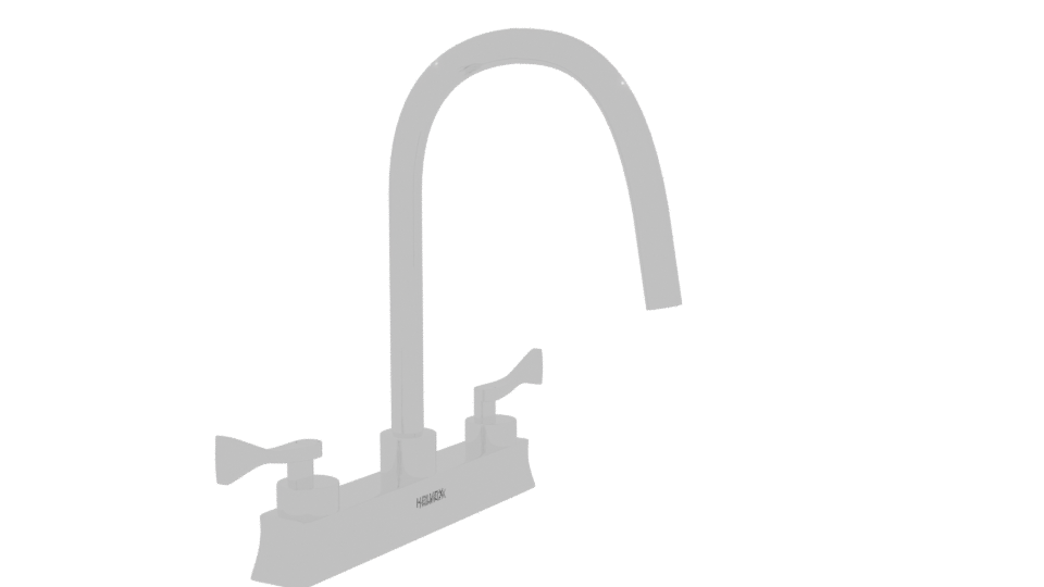 Stylish Kitchen Faucet Model - Professional 3D Model Render 9