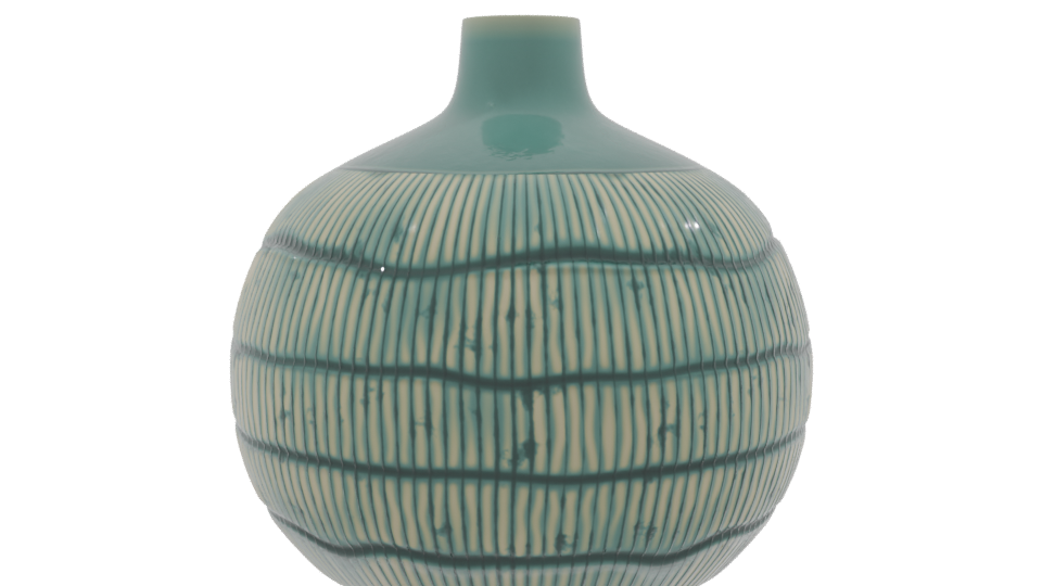Stylish Ceramic Decorative Vase 3D - Professional 3D Model Render 9