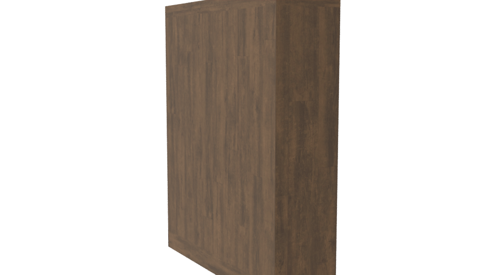 Modern Wooden Wardrobe Cabinet 3D - Professional 3D Model Render 7