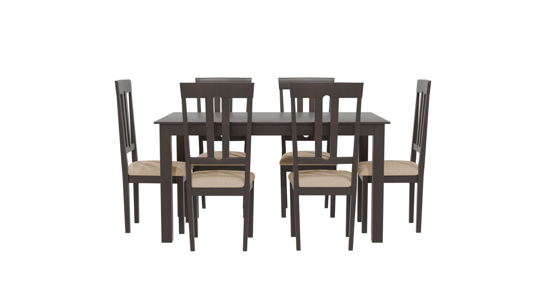 Elegant Dining Table Set 3D - Professional 3D Model Render 5