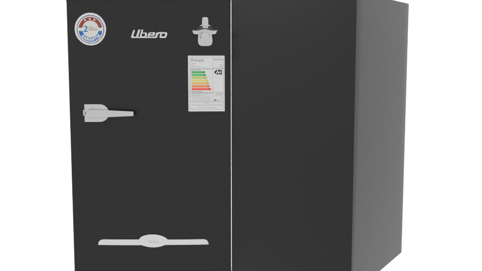 Minimalist Home Refrigerator 3D Model - Professional 3D Model Render 3