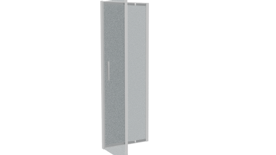 Stylish Glass Shower Door 3D - Professional 3D Model Render 4