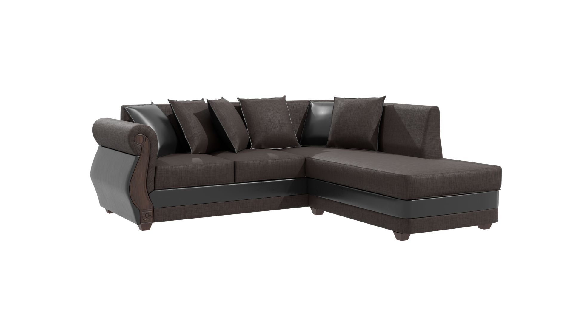 Luxurious Modern Sectional Sofa 3D - Professional 3D Model Render 25