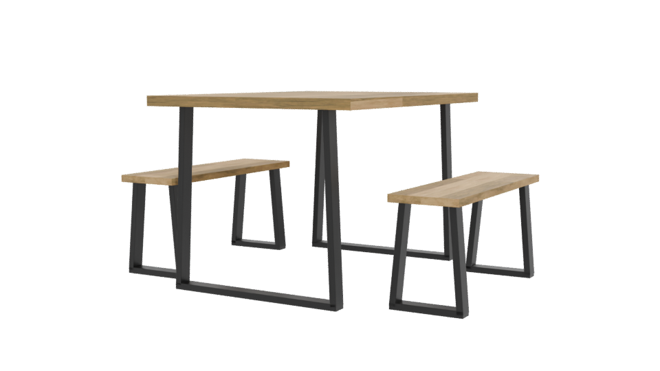 Modern Dining Table Set 3D - Professional 3D Model Render 12