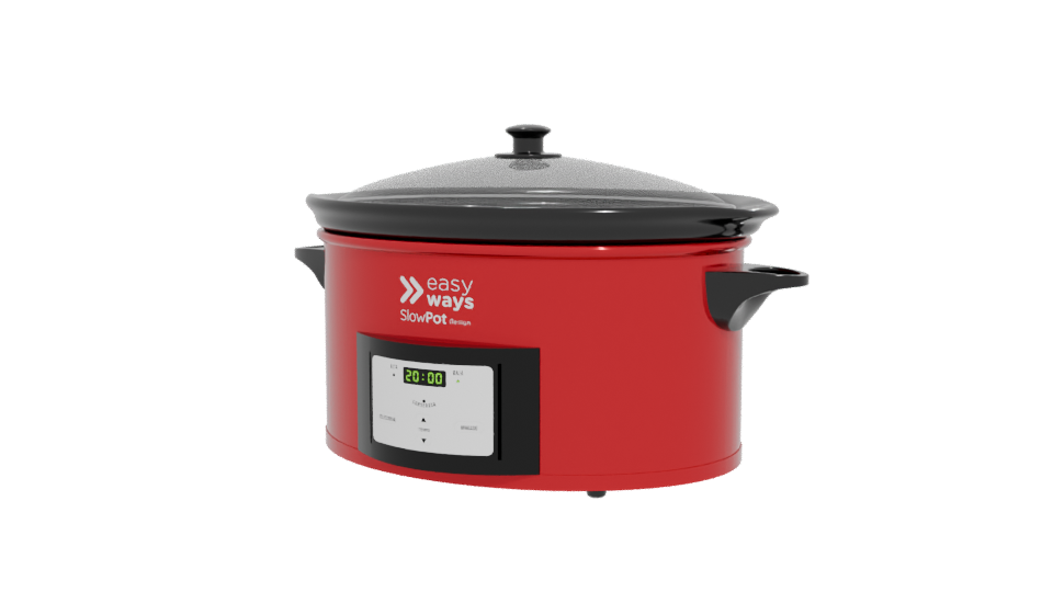 Slow Cooker Kitchen Appliance 3D - Professional 3D Model Render 12