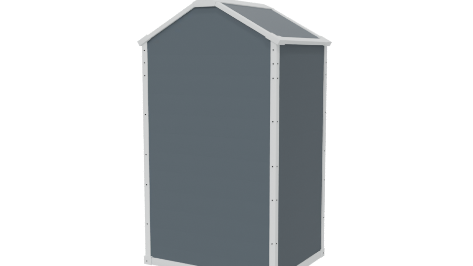 Stylish Outdoor Storage Shed 3D - Professional 3D Model Render 6