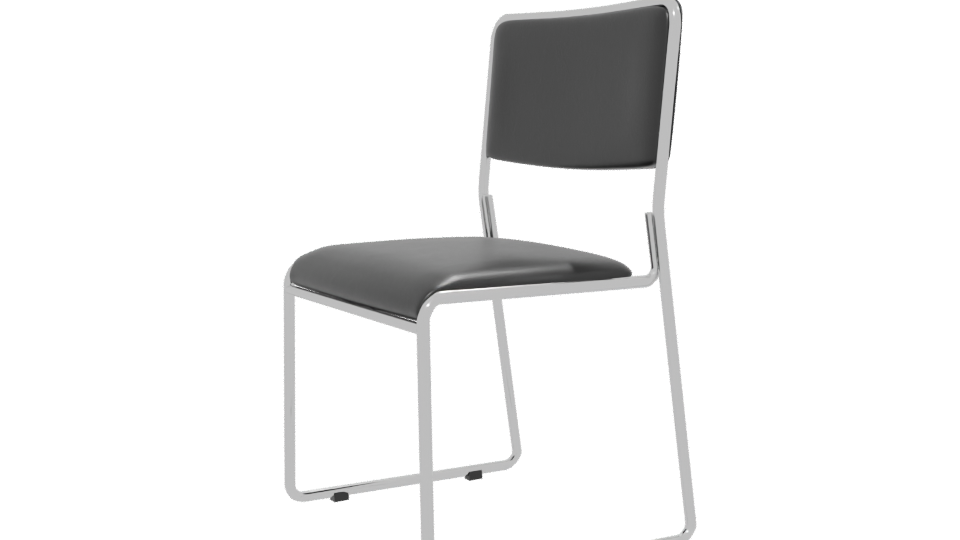 Stylish Metal Frame Chair 3D - Professional 3D Model Render 13