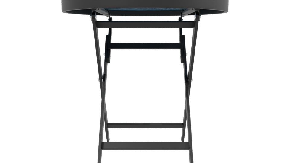 Sleek Folding Side Table 3D Model - Professional 3D Model Render 2