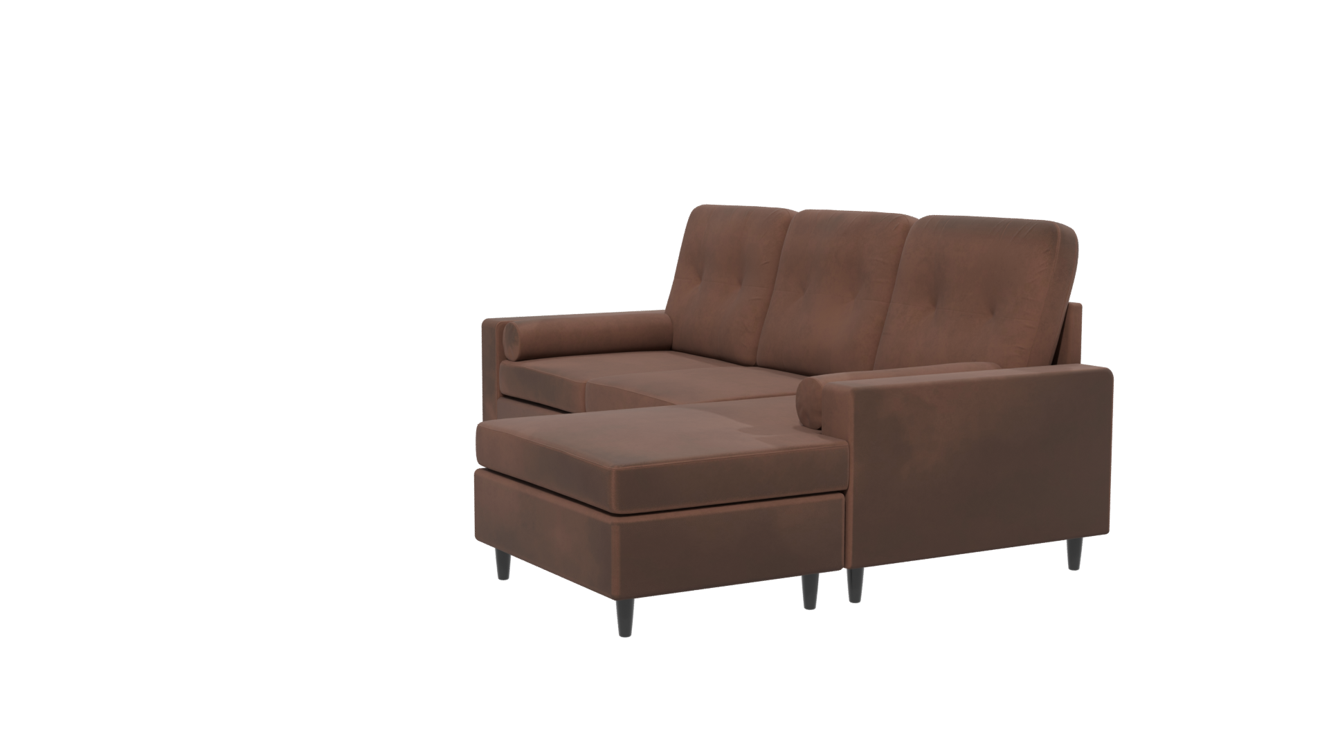Contemporary Fabric Sectional Sofa 3D Model - Professional 3D Model Render 13