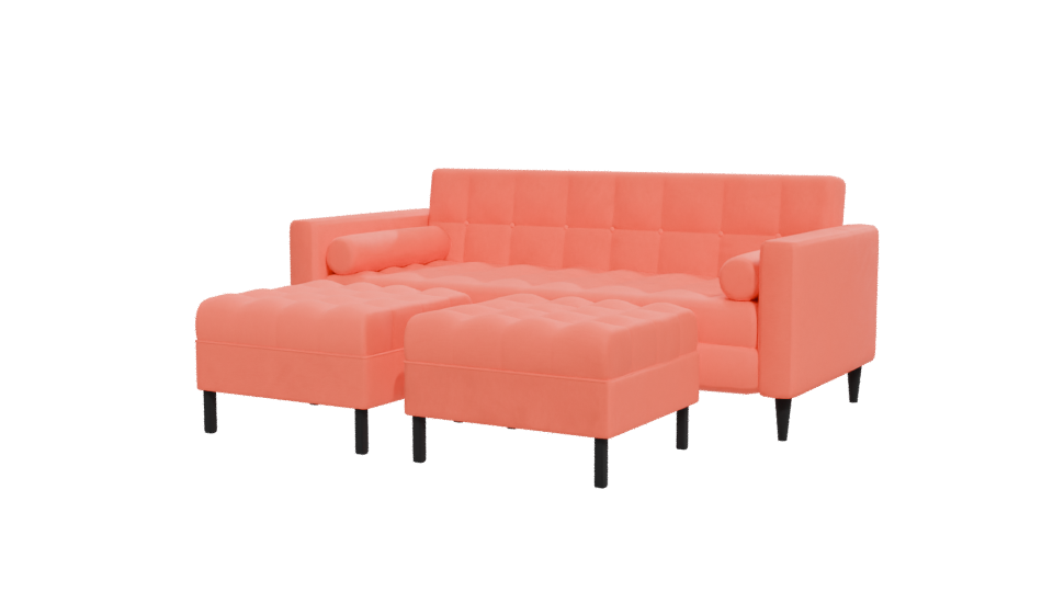 Stylish Modern Sofa Set 3D - Professional 3D Model Render 12