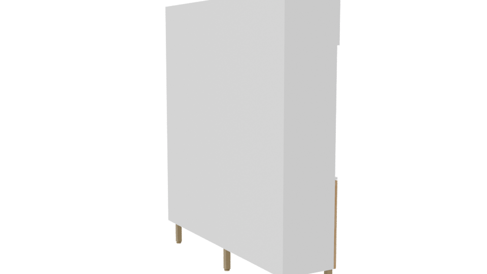 Stylish Wooden Cabinet 3D Model - Professional 3D Model Render 7