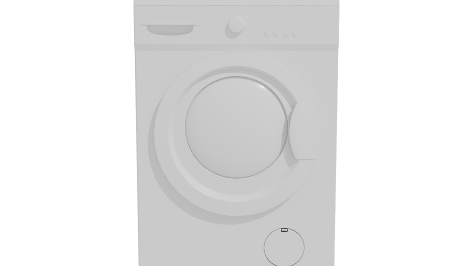 Realistic Washing Machine Model 3D - Professional 3D Model Render 11