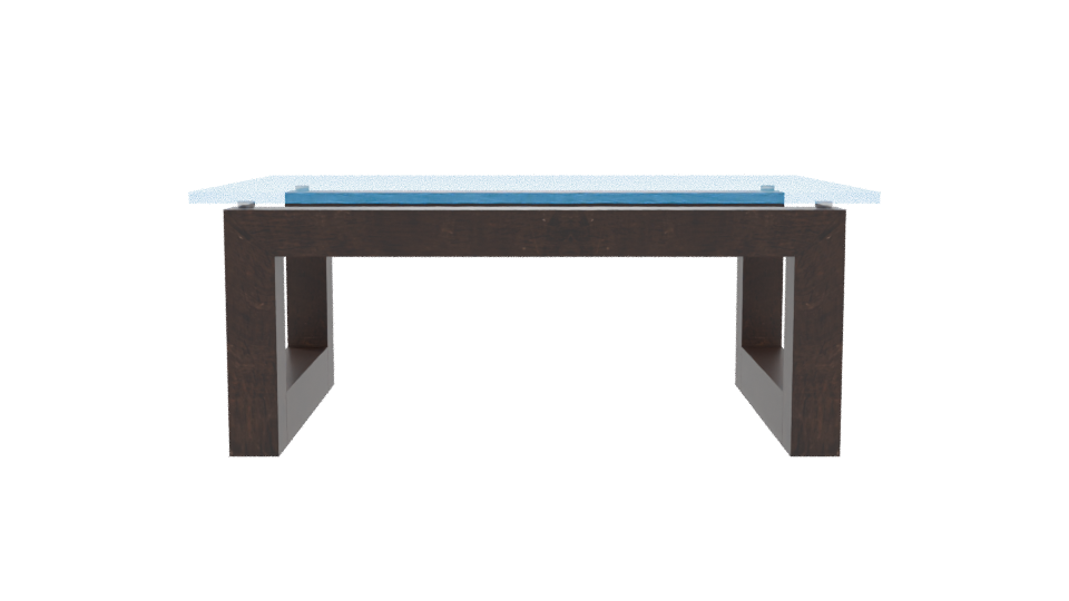 Modern Glass Table 3D Model - Professional 3D Model Render 11