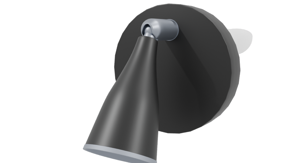 Sleek Wall Mounted Lamp Model - Professional 3D Model Render 3