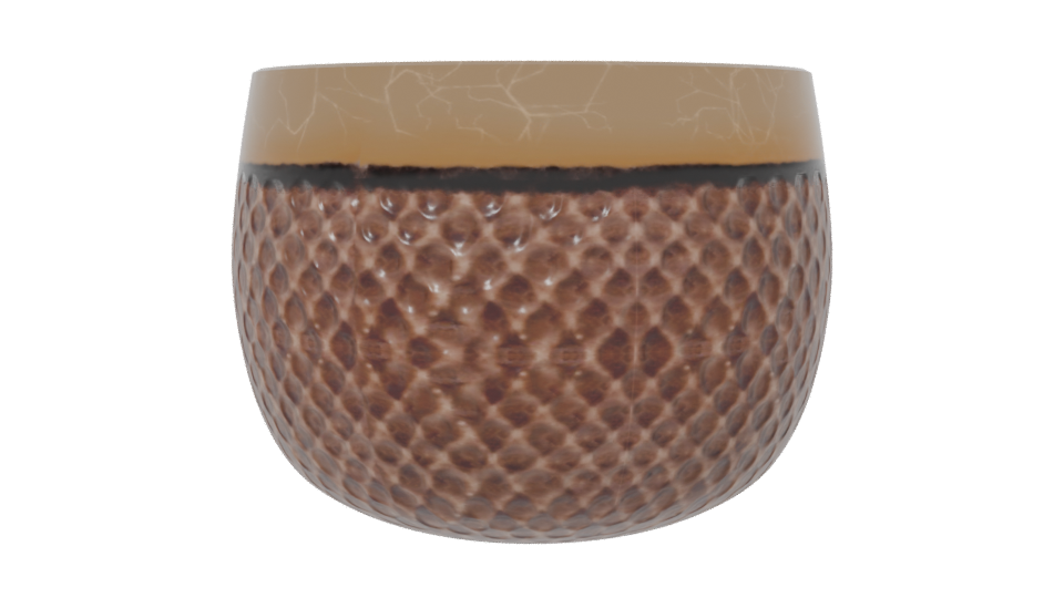 Elegant Textured Bowl Model - Professional 3D Model Render 6