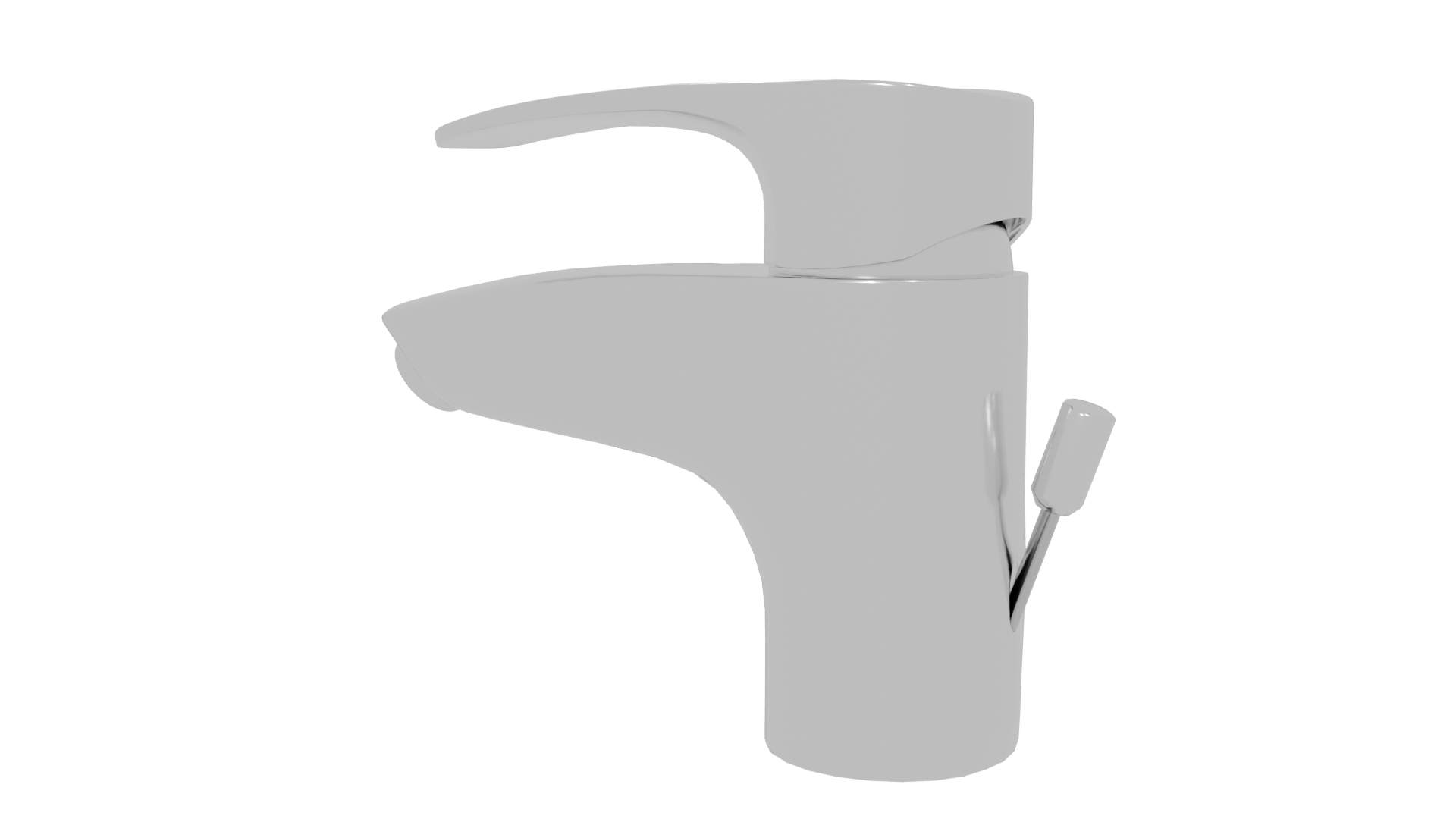 Sleek Modern Faucet 3D Model - Professional 3D Model Render 6