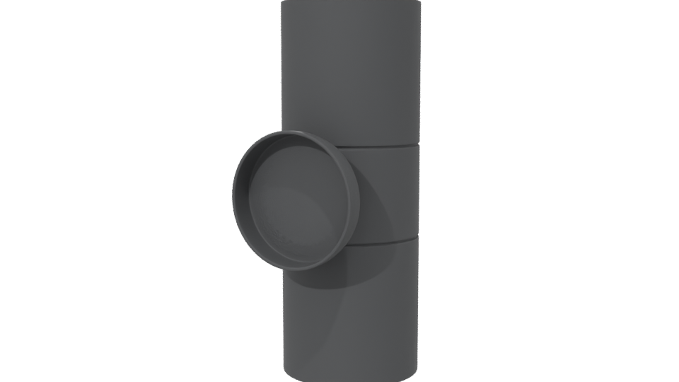 Minimalist Stacked Cylinder Model - Professional 3D Model Render 6