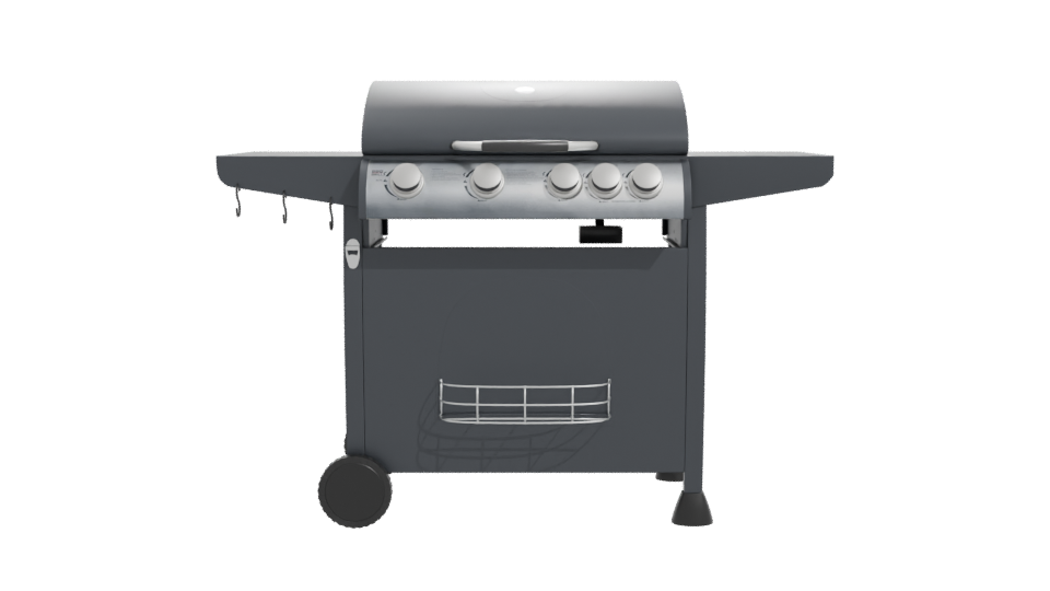 Sleek Modern Gas Grill 3D Model - Professional 3D Model Render 11