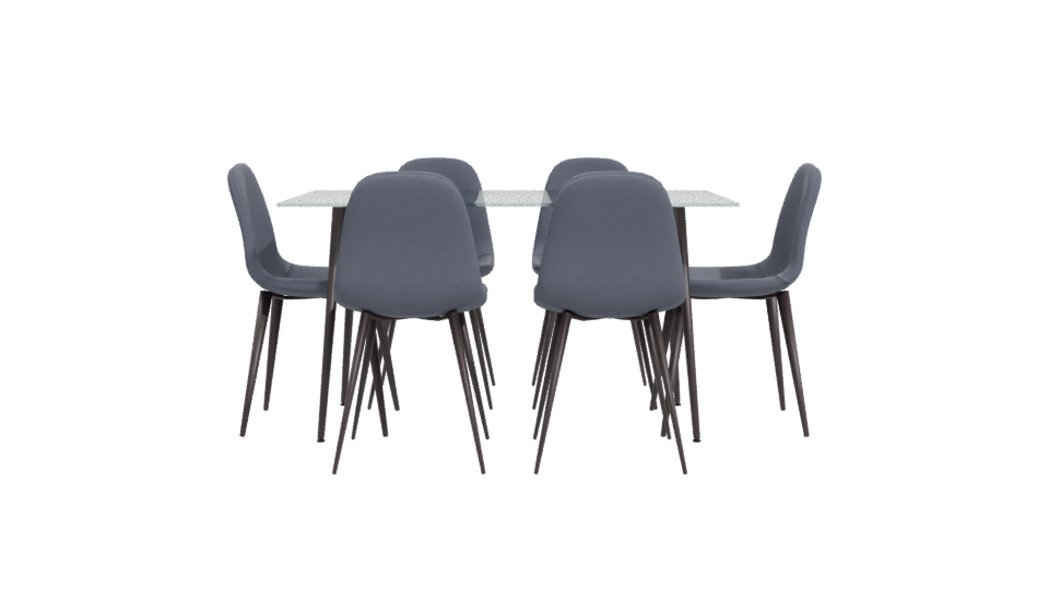 Modern Dining Set 3D Model - Professional 3D Model Render 11