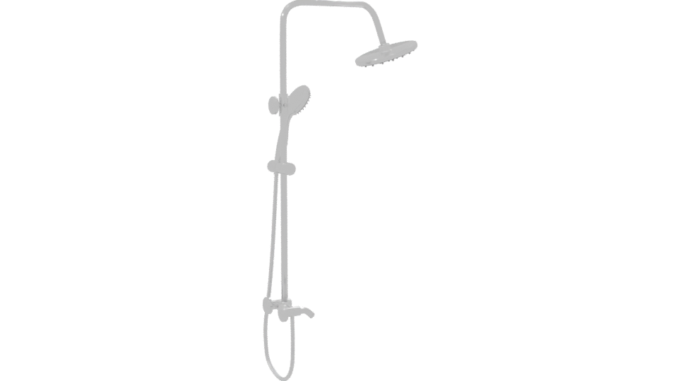 Contemporary Shower System 3D Model - Professional 3D Model Render 7