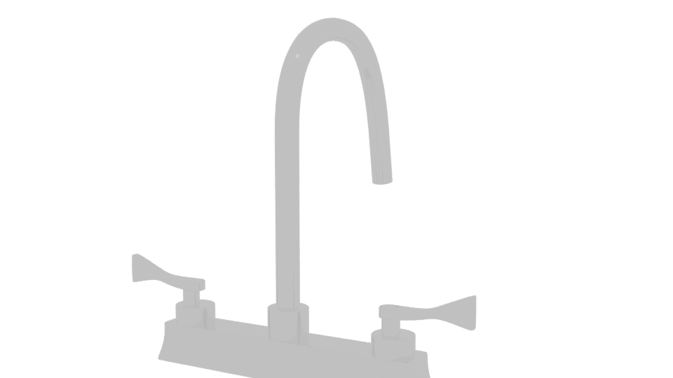 Stylish Kitchen Faucet Model - Professional 3D Model Render 6
