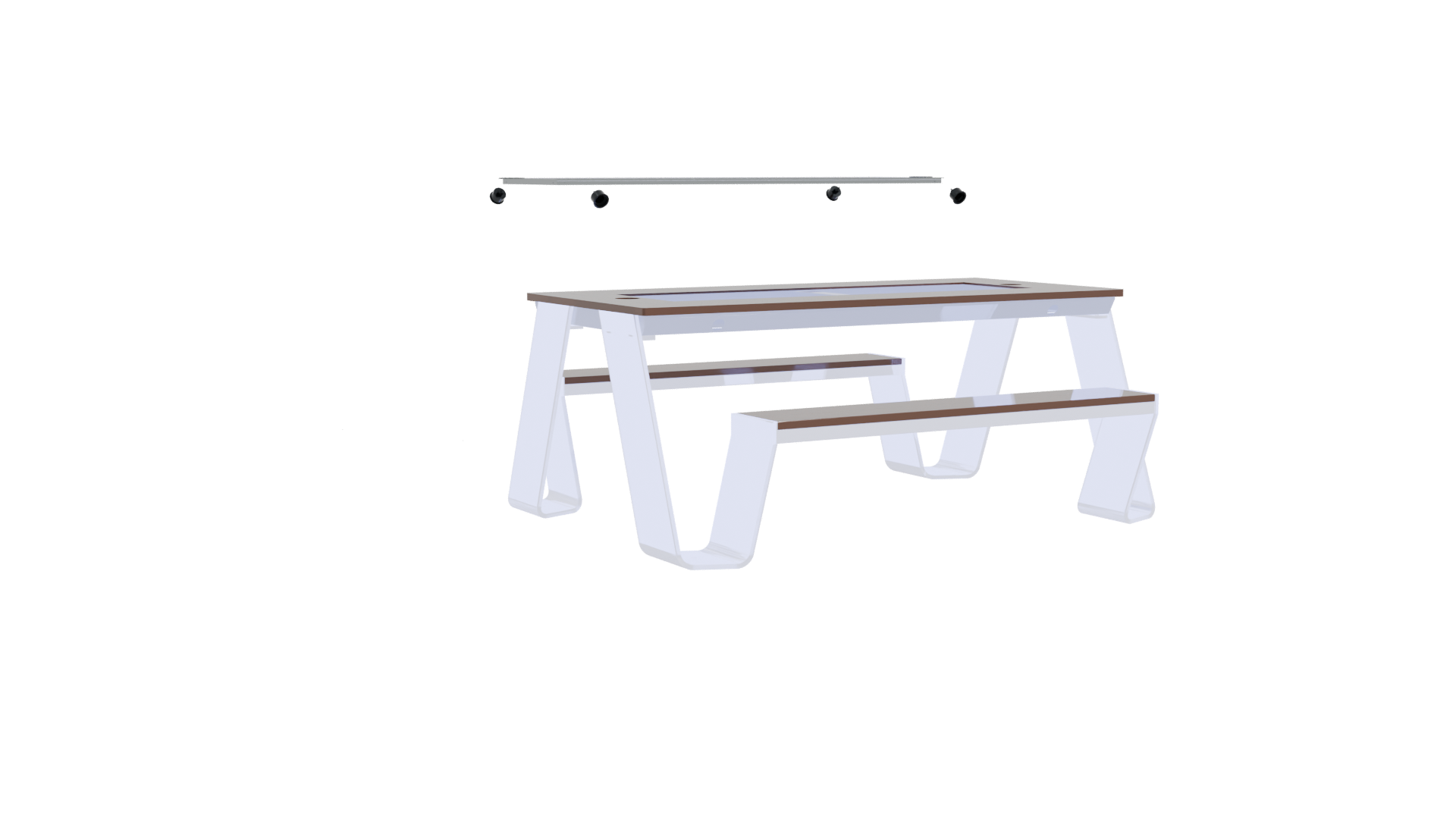 Stylish Modern Coffee Table 3D - Professional 3D Model Render 10