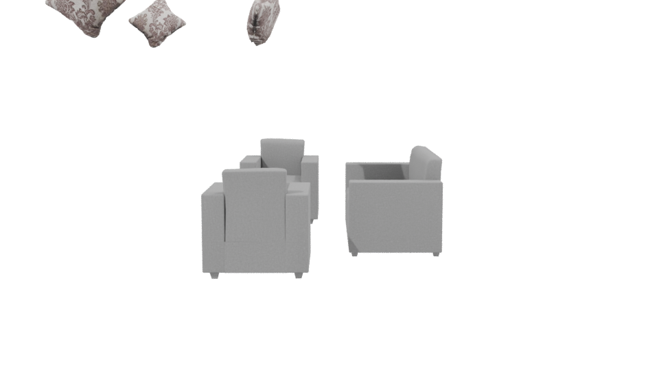 Stylish Modern Sofa Set 3D - Professional 3D Model Render 2