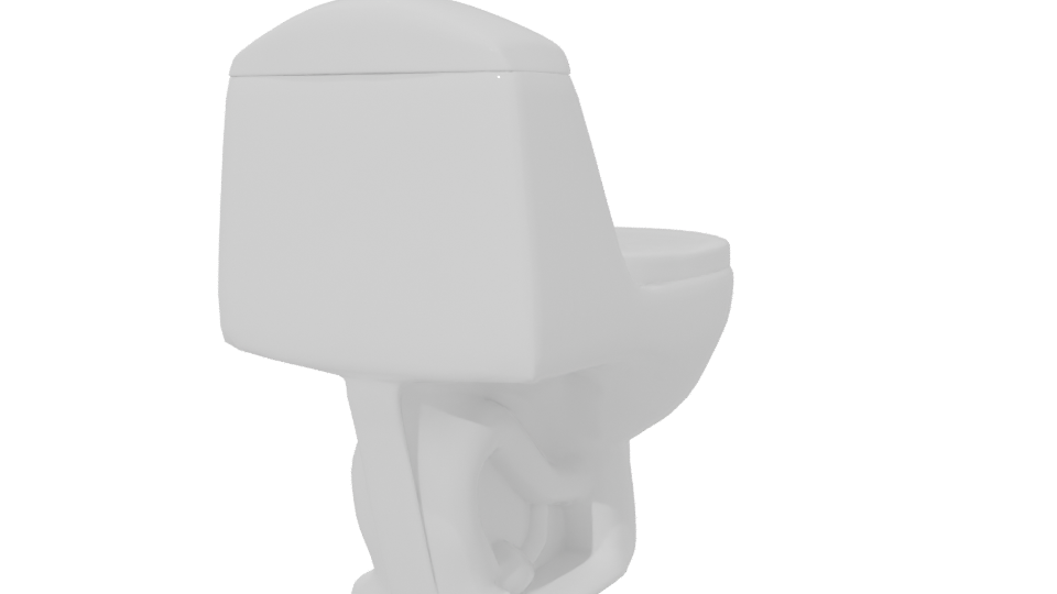 Modern Toilet 3D Model - Professional 3D Model Render 6