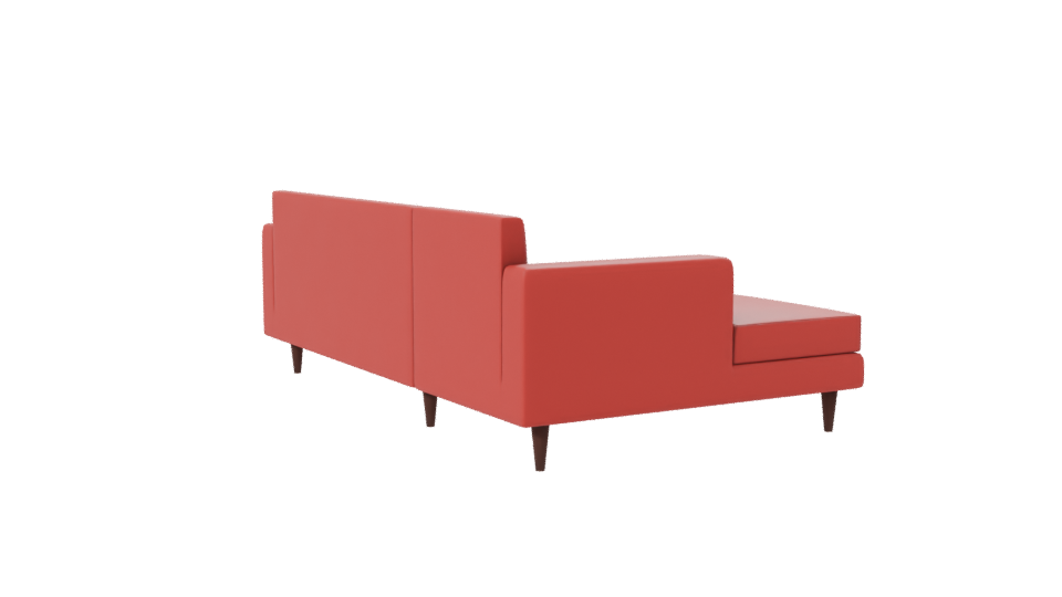 Stylish Red Sofa 3D Model - Professional 3D Model Render 7