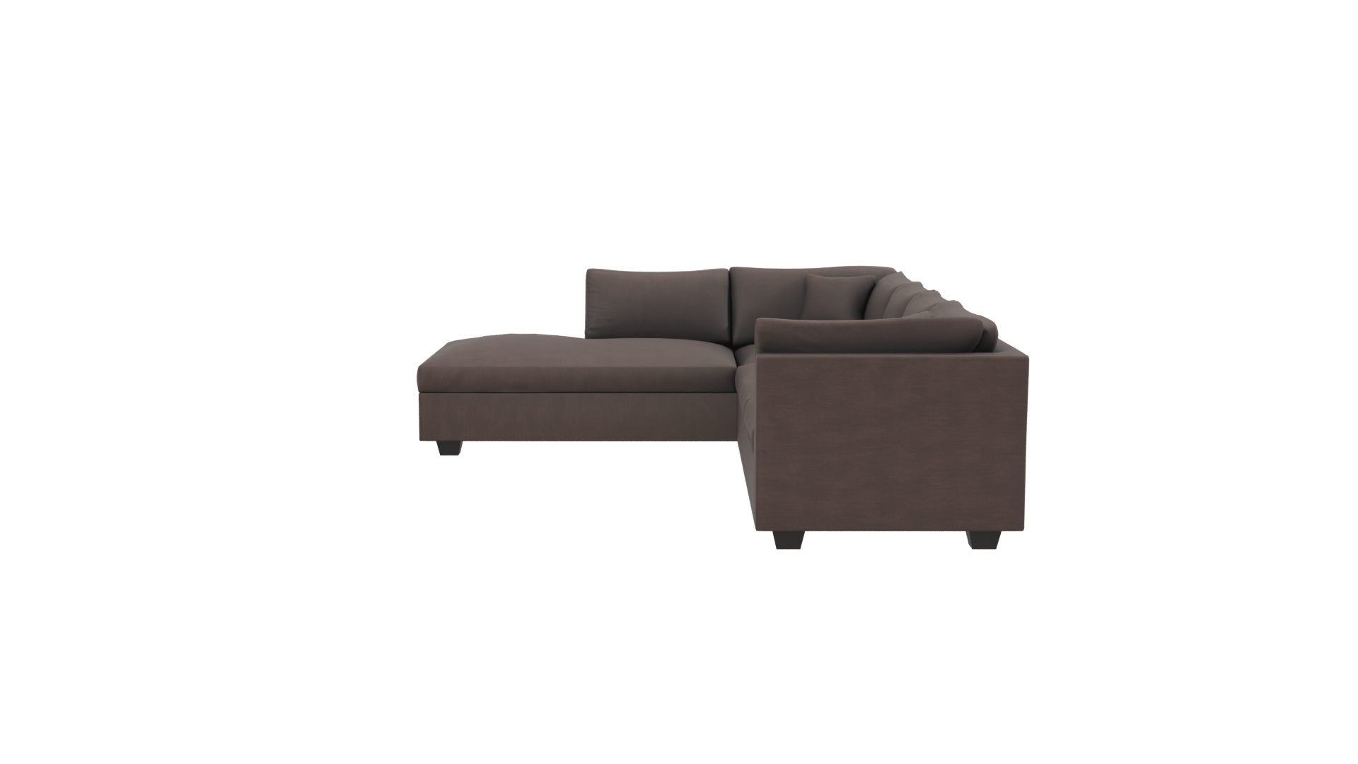 Contemporary L-Shaped Sofa Model - Professional 3D Model Render 2