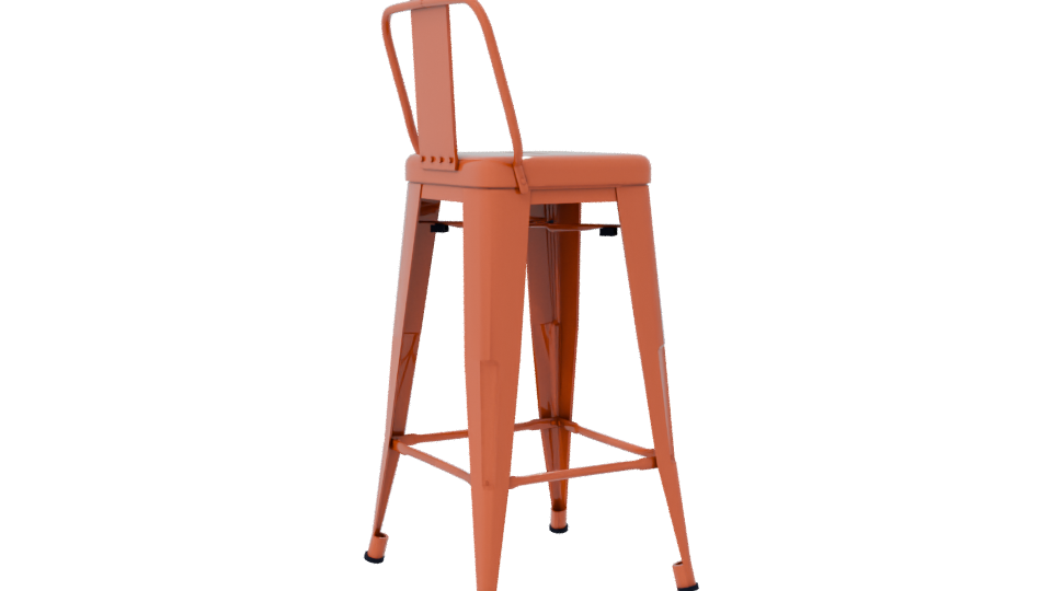 Industrial High Bar Stool 3D - Professional 3D Model Render 7