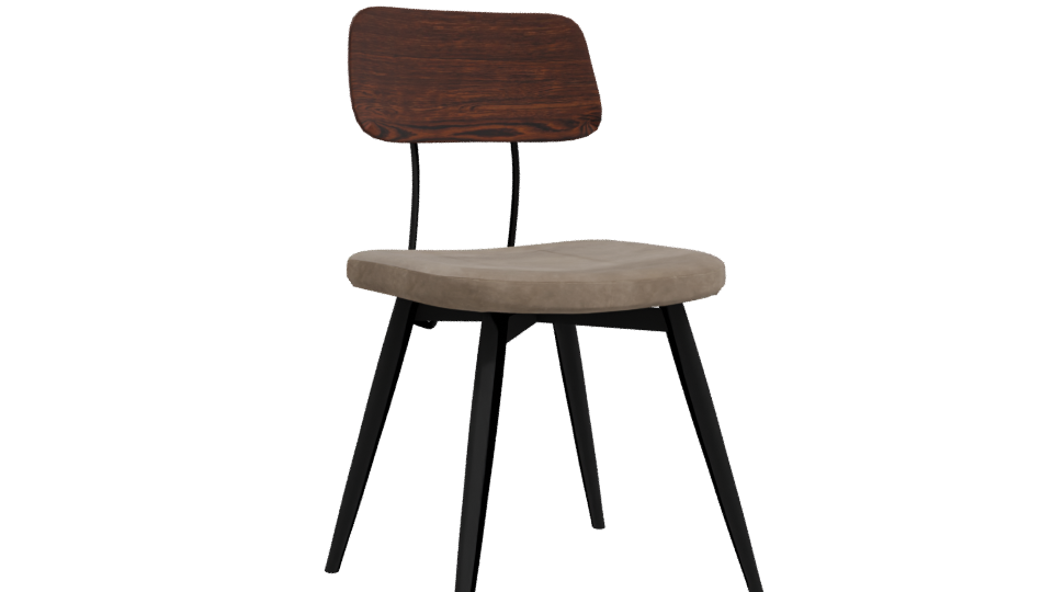 Stylish Modern Dining Chair 3D Model - Professional 3D Model Render 10