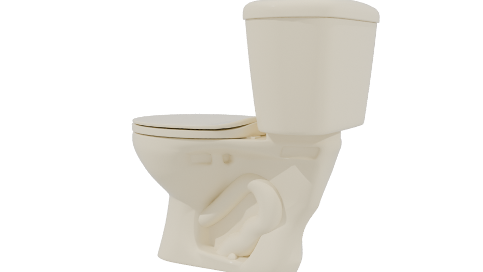 Stylish Bathroom Toilet Model 3D - Professional 3D Model Render 3