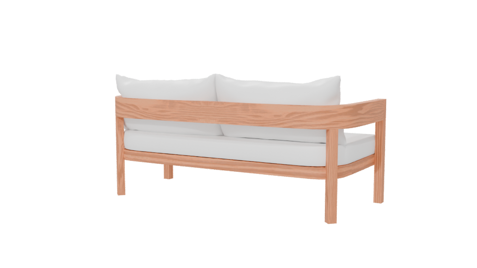 Modern Sofa 3D Model - Professional 3D Model Render 6