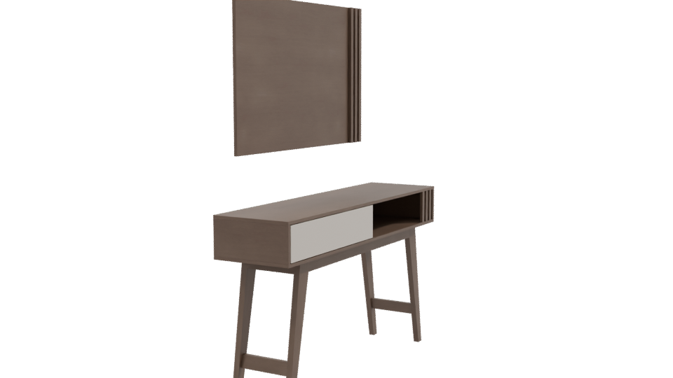 Minimalist Vanity Table Model 3D - Professional 3D Model Render 9