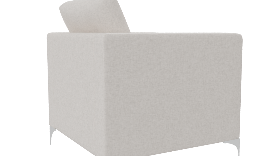 Minimalist Fabric Armchair 3D - Professional 3D Model Render 7