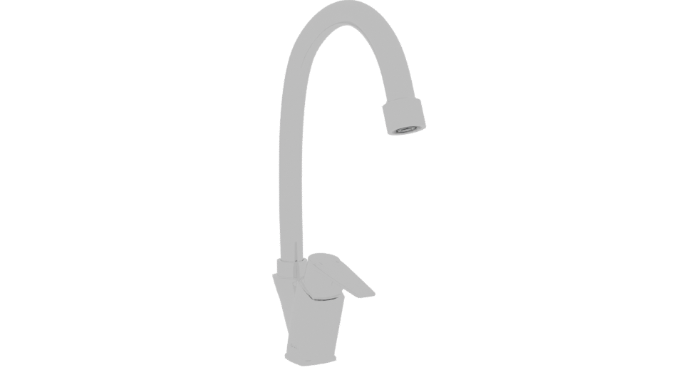 Sleek Modern Kitchen Faucet 3D - Professional 3D Model Render 13
