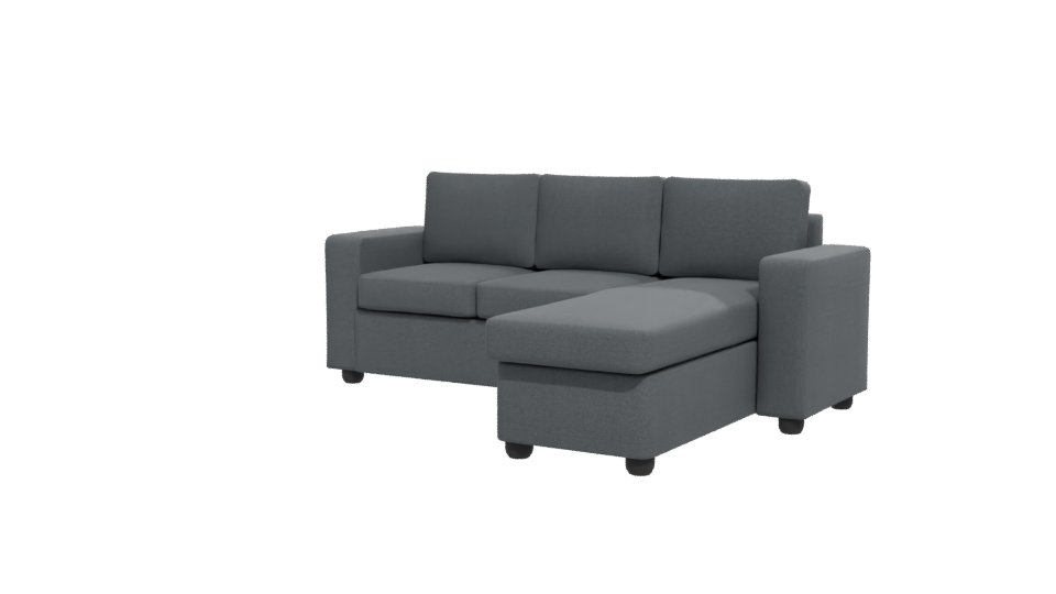 Stylish Sectional Couch 3D Model - Professional 3D Model Render 12