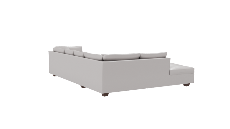 Beige Corner Sofa Model 3D - Professional 3D Model Render 7