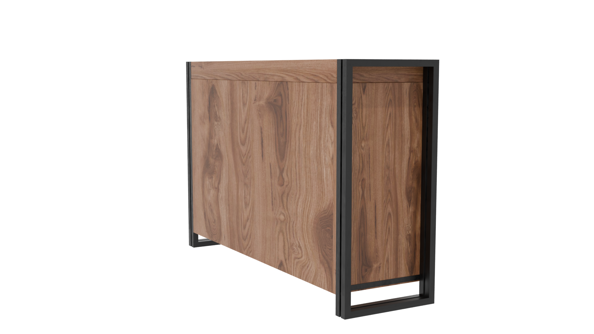 Stylish Wooden Sideboard Model - Professional 3D Model Render 7