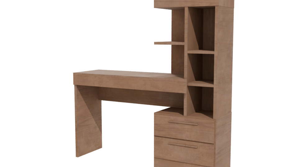 Stylish Home Office Desk 3D - Professional 3D Model Render 12