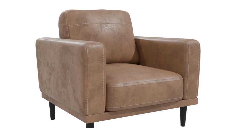 Stylish Modern Lounge Chair 3D - Professional 3D Model Render 10
