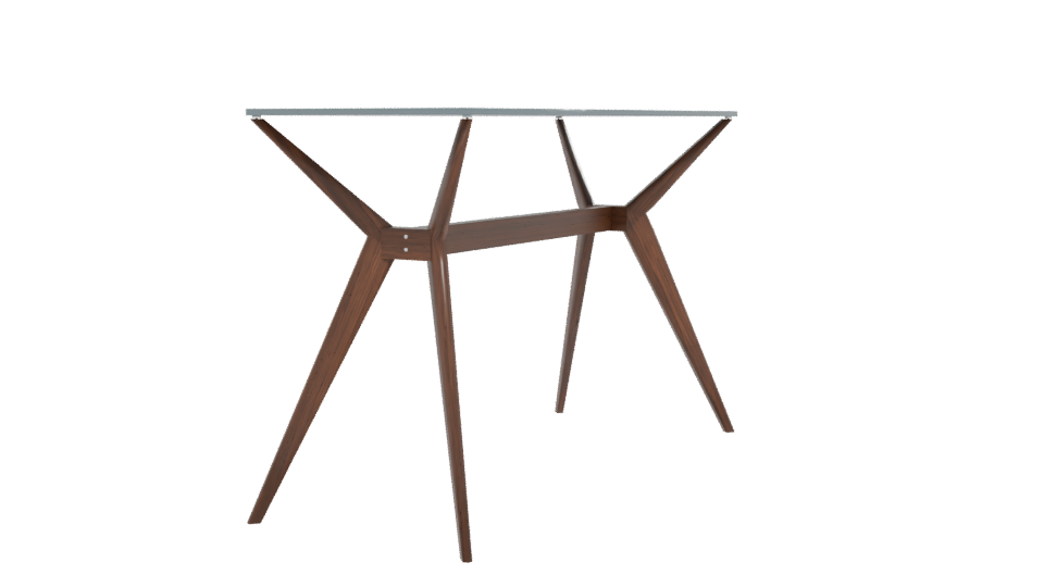 Stylish Wooden Accent Table 3D - Professional 3D Model Render 12